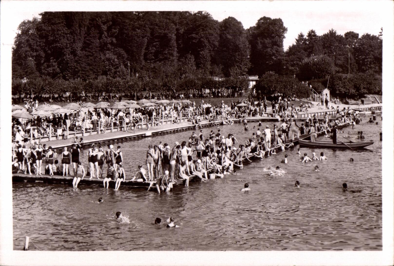 La Plage de l'Isle-Adam (S.-et-O.) — Un jour d'affluence — Édition de la Plage de l'Isle-Adam