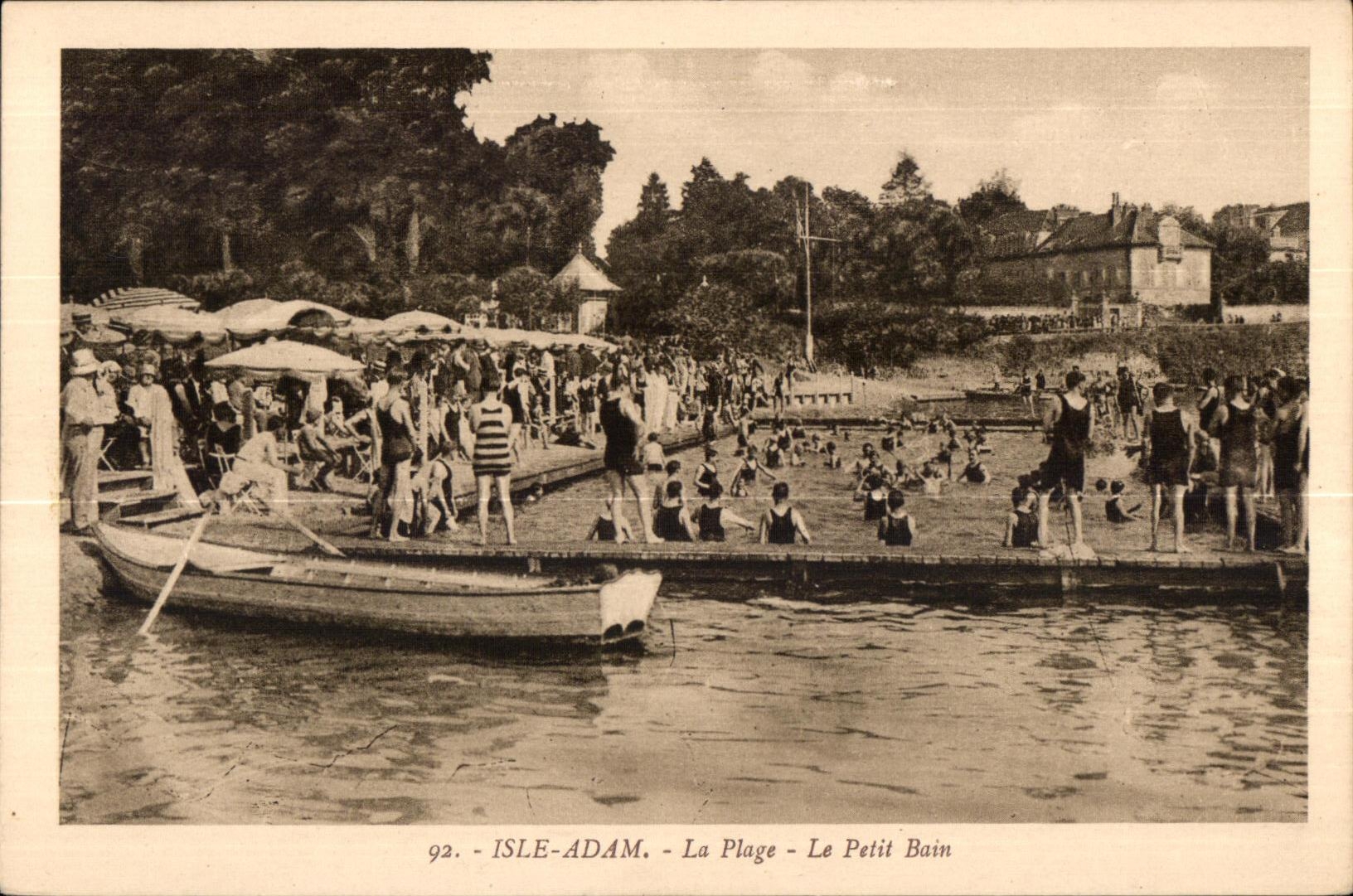 ISLE-ADAM — La Plage — Le Petit Bain — Édition G. Olivier, Isle-Adam