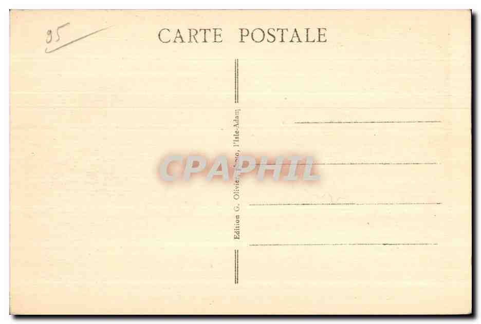 ISLE-ADAM — La Plage — Le Petit Bain — Édition G. Olivier, Isle-Adam — Verso