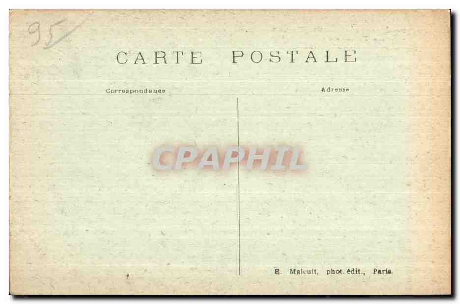 Forêt de l'Isle-Adam — La Table de Cassan — E. M. — Verso