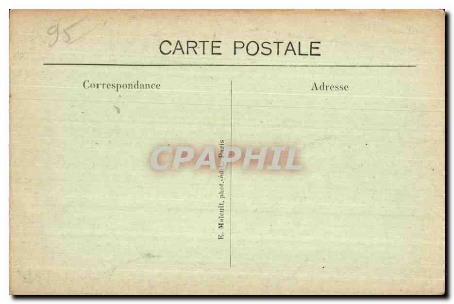 L'Isle-Adam (S.-et-O.) — Le Château de Cassan vu de la pièce d'Eau — E. M. — Rückseite