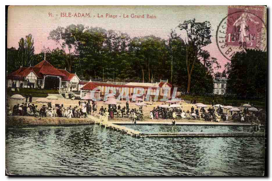 Isle-Adam - La Plage - Le Grand Bain — Édition G. Olivier, n°91