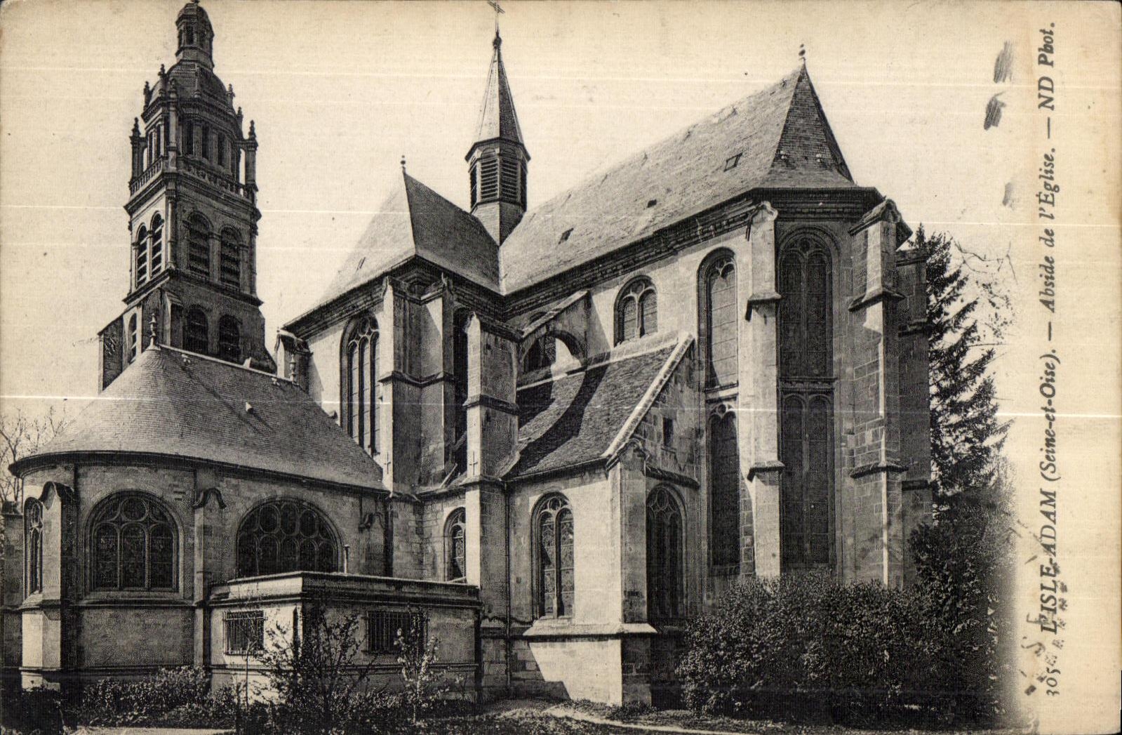 Église d'Épisy — Abside de l'Église — Épisy (Seine-et-Oise) — PISLE-ADAM Phot.