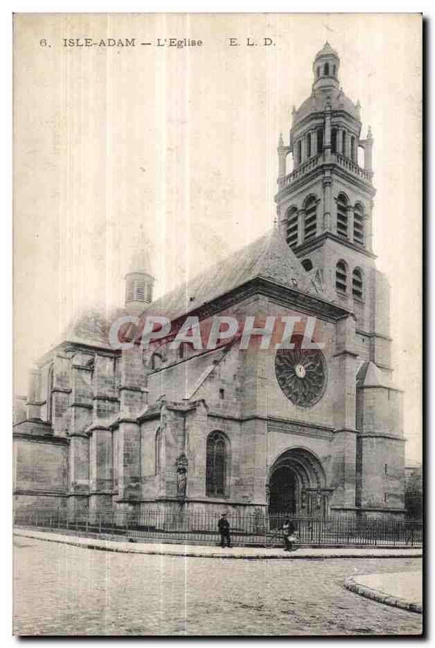 Isle-Adam — L'Église — E. L. D.
