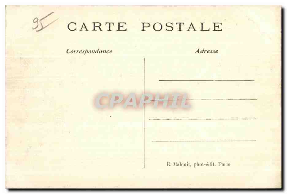 Le Château de Cassan, vu du Parc — L'Isle-Adam (S.&O.) — E. M. — Rückseite