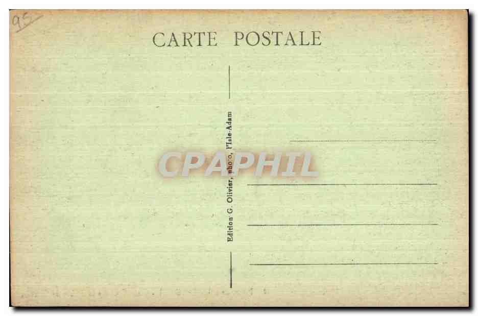 Forêt de L'Isle-Adam — Carrefour de la Table de Cassan — Édition G. Olivier, photo G. Olivier, L'Isle-Adam — Verso