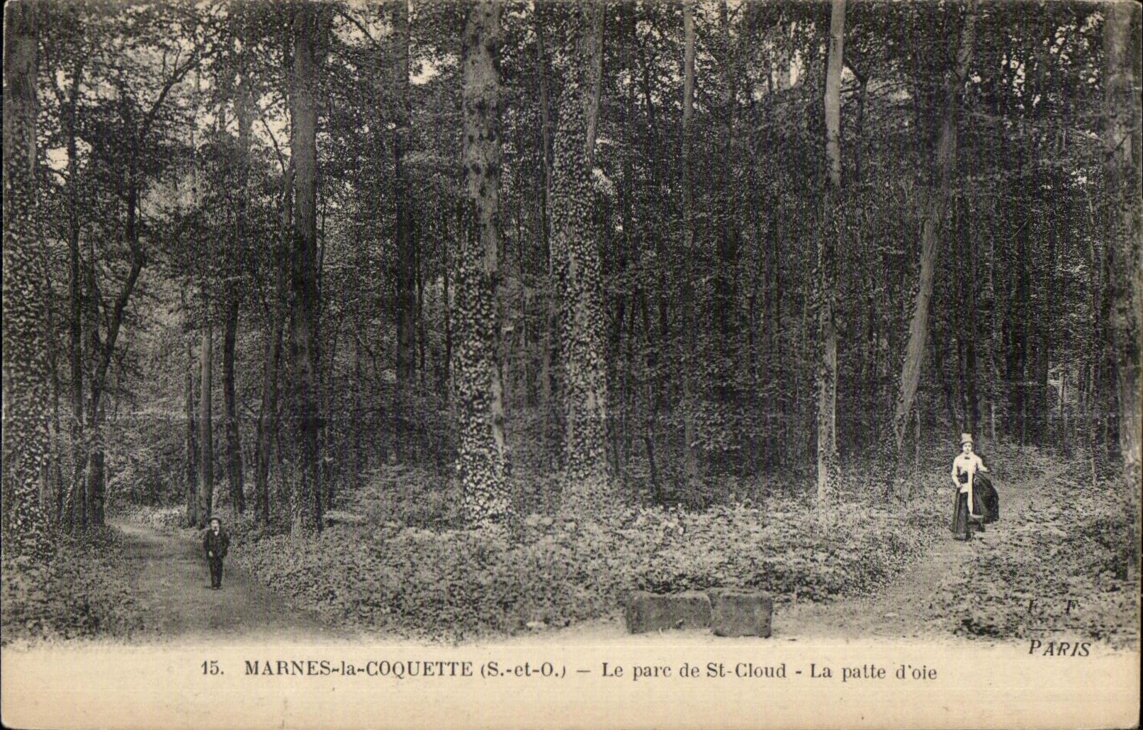 CPA Marnes la Coquette Le Pare de St Cloud La patte d oIe