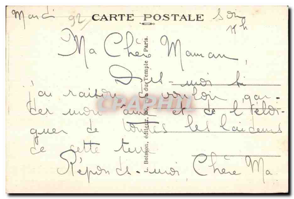 CPA Trois Marrchands Angevins Passant Dans la Foret de Bondy Ange Angel — Rückseite