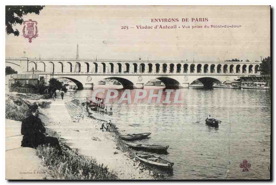 CPA Environs De Paris Viaduc d Auteuil Vue Prise du Point du tour