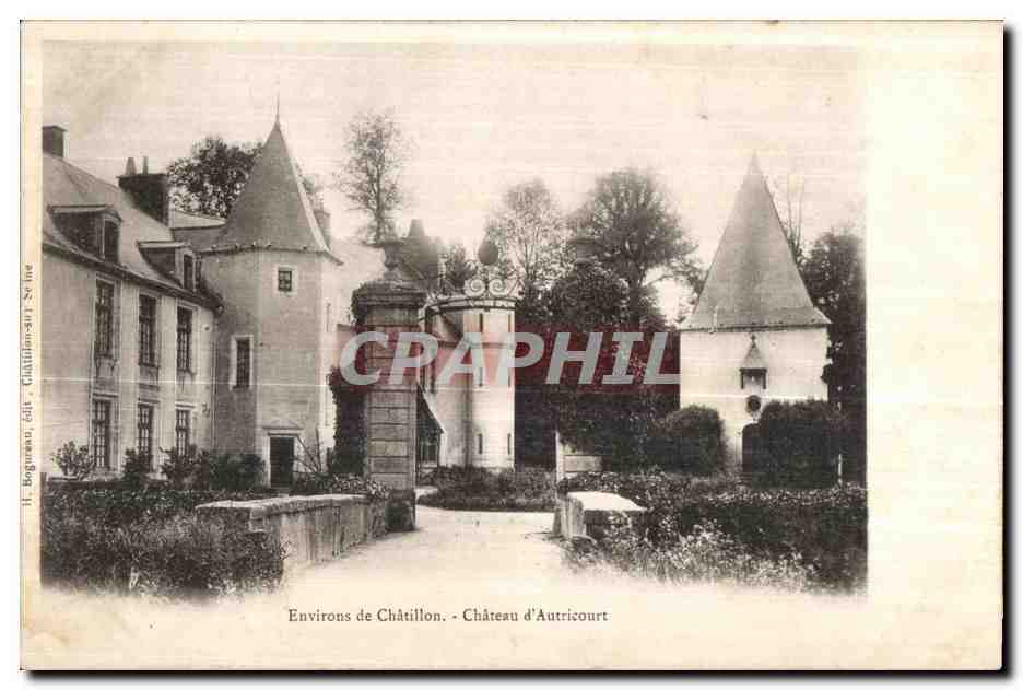 CPA Environs de Chatillon Chateau d Autricourt