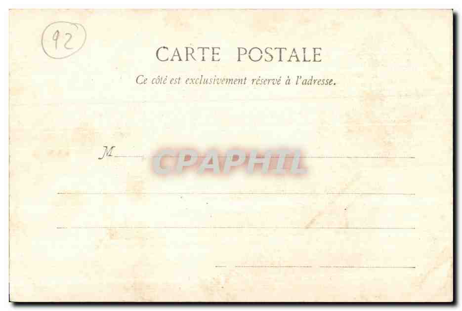 CPA Environs de Chatillon Chateau d Autricourt — Rückseite