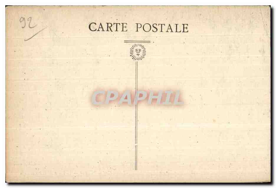 CPA Levallois Perret Le Parc de la Planchelle — Verso