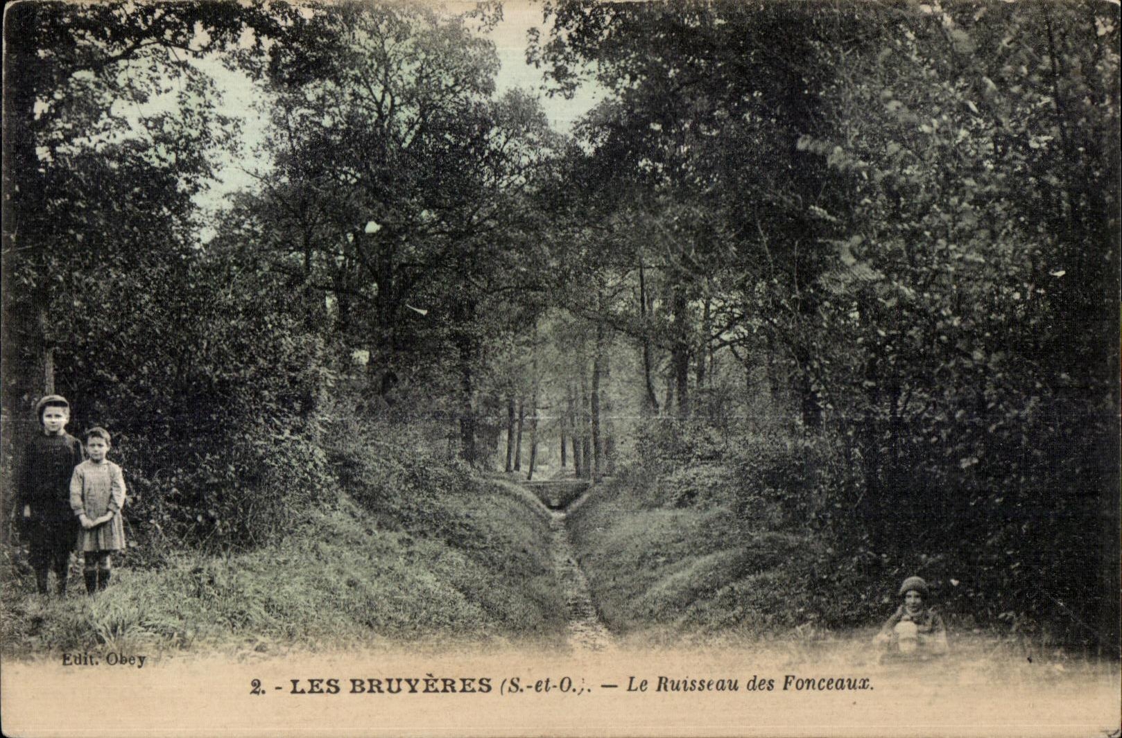 CPA Les Bruyeres Le Ruisseau des Fonceaux enfants 