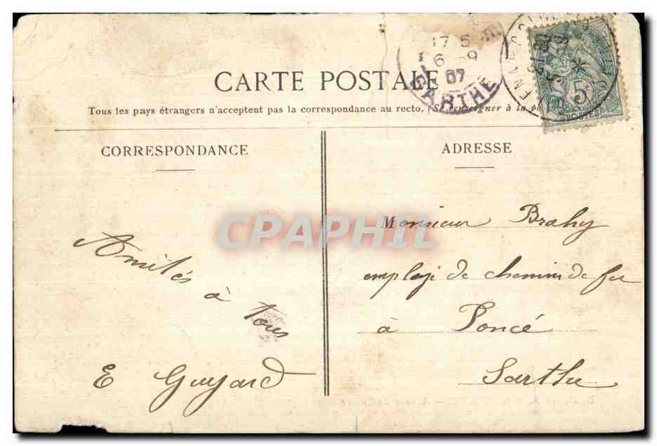 CPA La Garenne Avenue de Lutece — Rückseite
