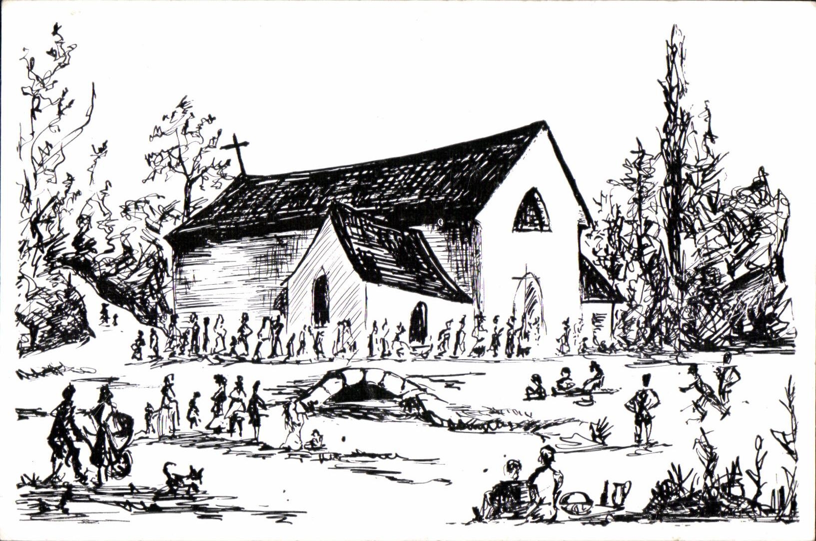 CPA Notre Dame Des Anges vers (d apres d Aubigny)
