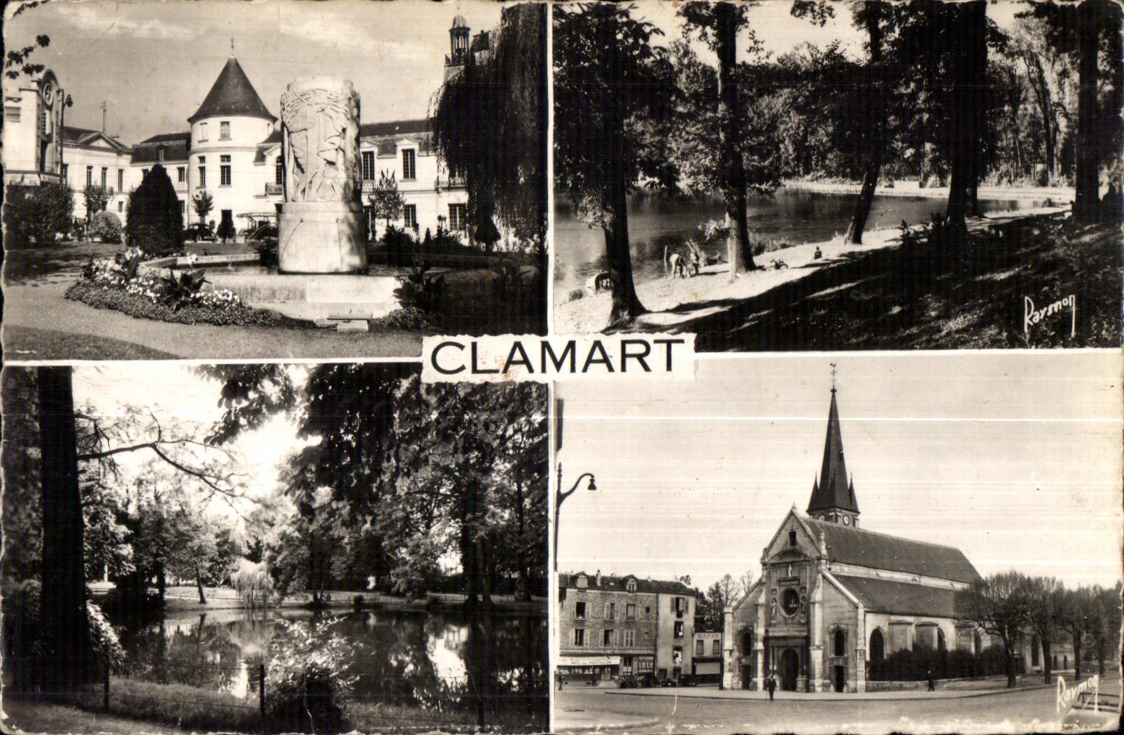 CPA Clamart La Mairie Le Square L Eglise