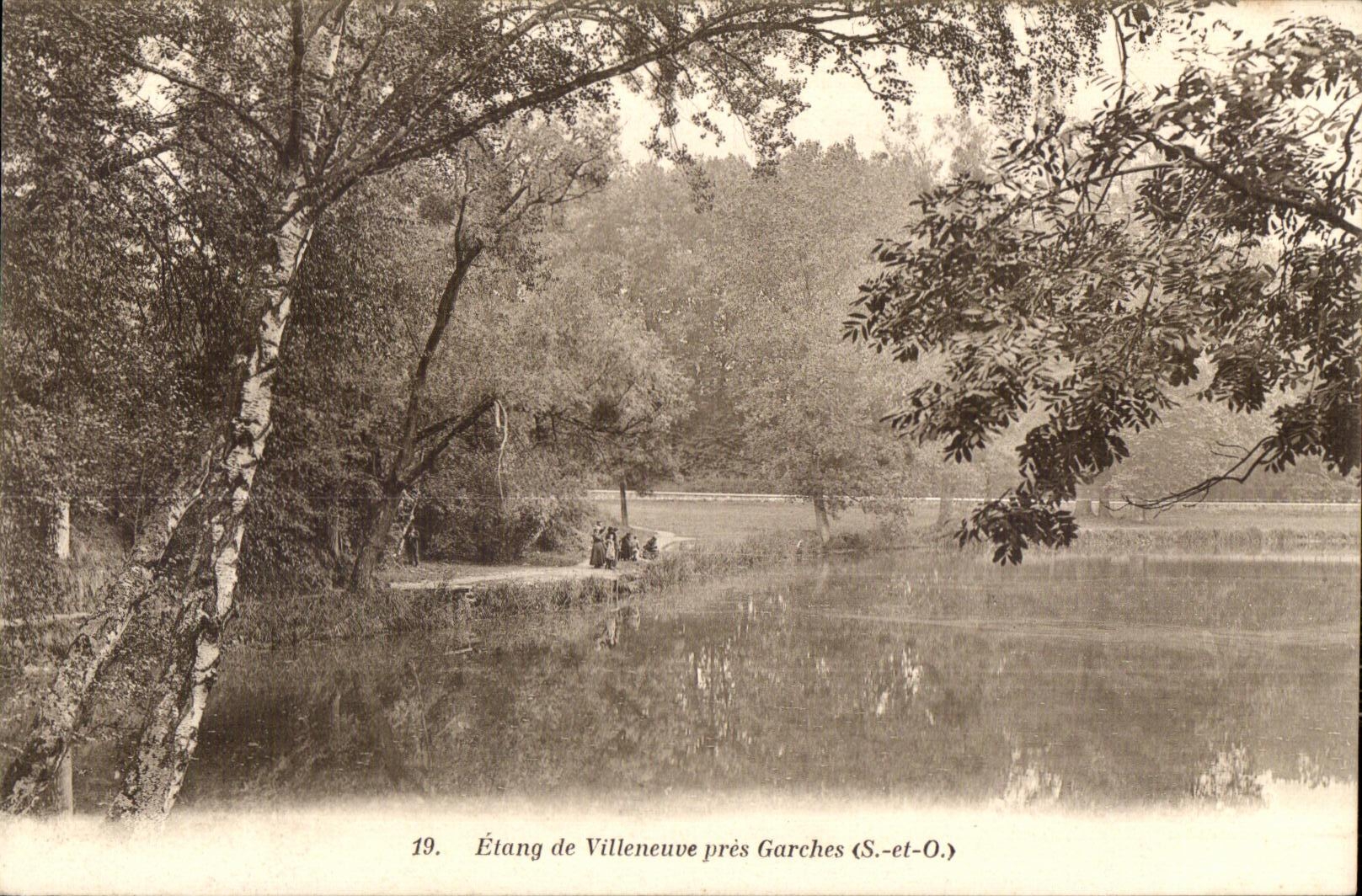CPA Etang de Villeneuve pres Garches