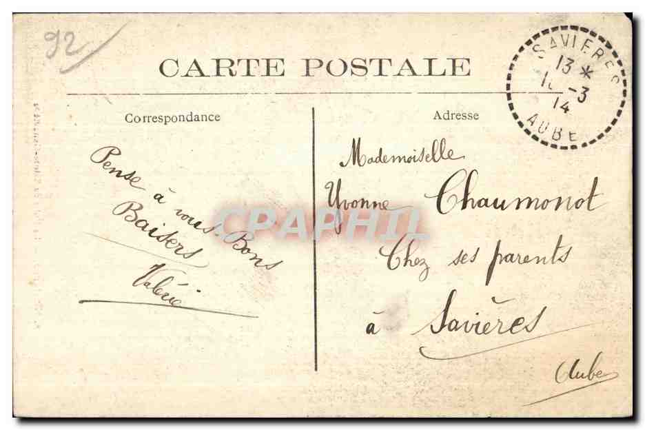 CPA Nanterre Le Puits de Sainte Genevieve — Rückseite