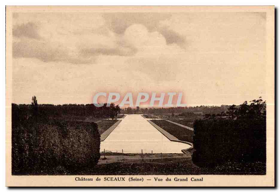 CPA Chateau de Sceaux (Seine) Vue du Grand Canal