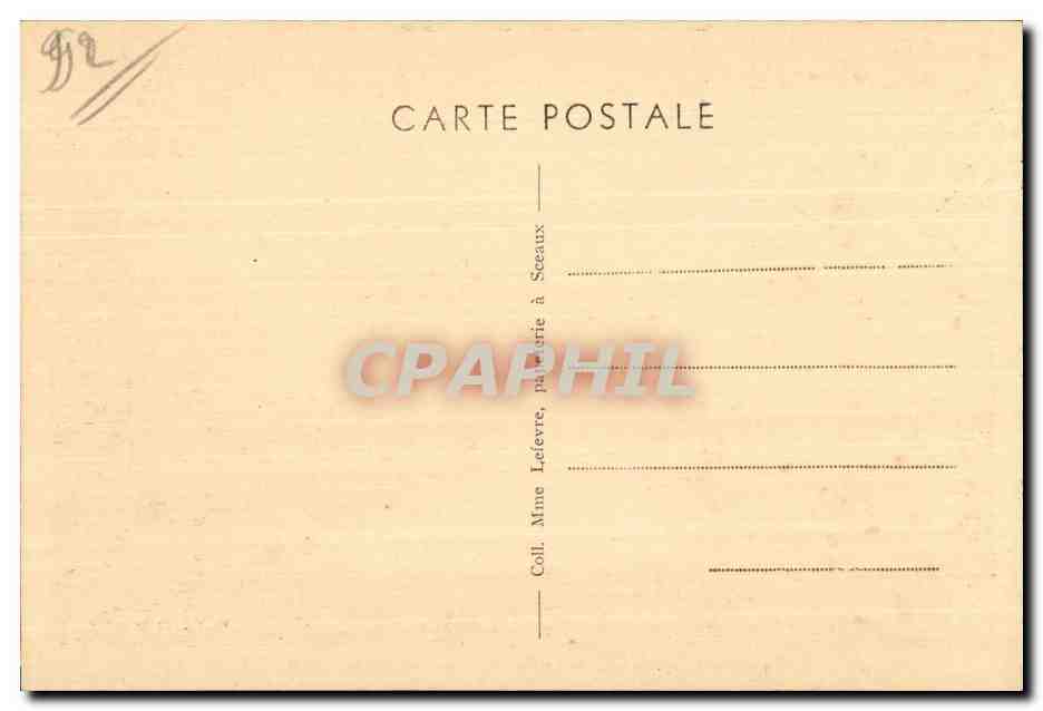 CPA Chateau de Sceaux (Seine) L Alle de Diane et le Chateau — Rückseite