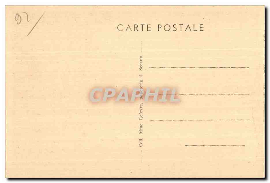 CPA Chateau de Sceaux (Seine) Pavillon de I Aurore — Rückseite