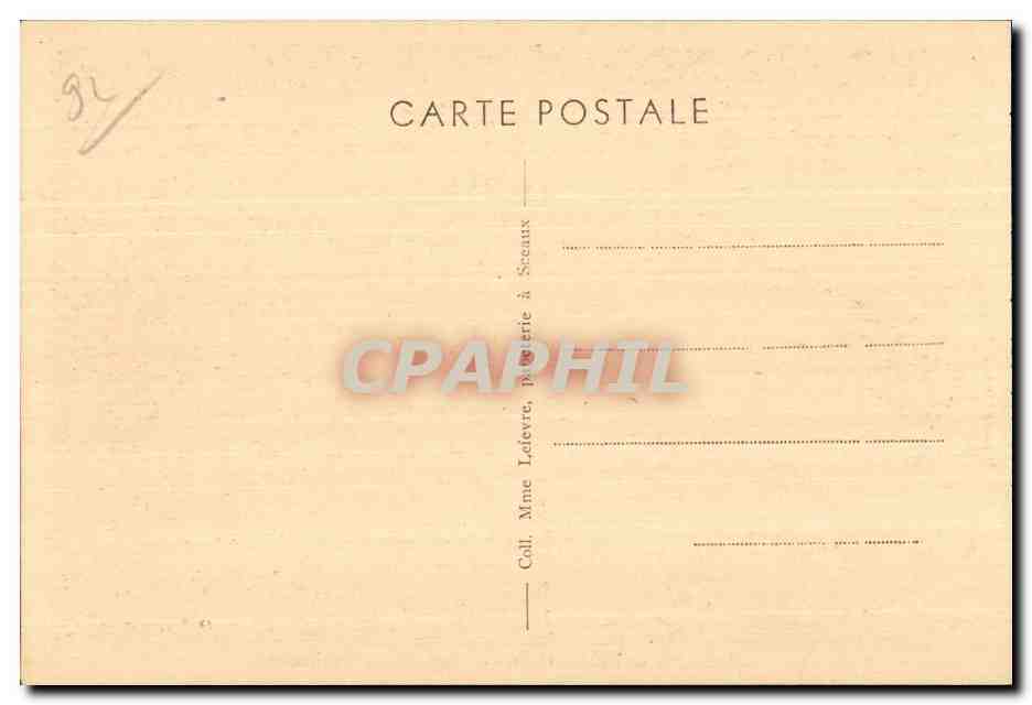 CPA Chateau de Sceaux (Seine) Pavillon de I Aurore — Back