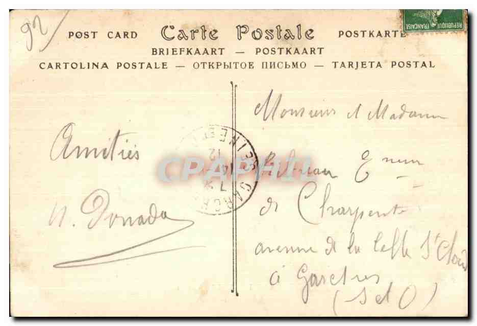 CPA Roseraie de l Hay (Seine) La Chapelle — Rückseite