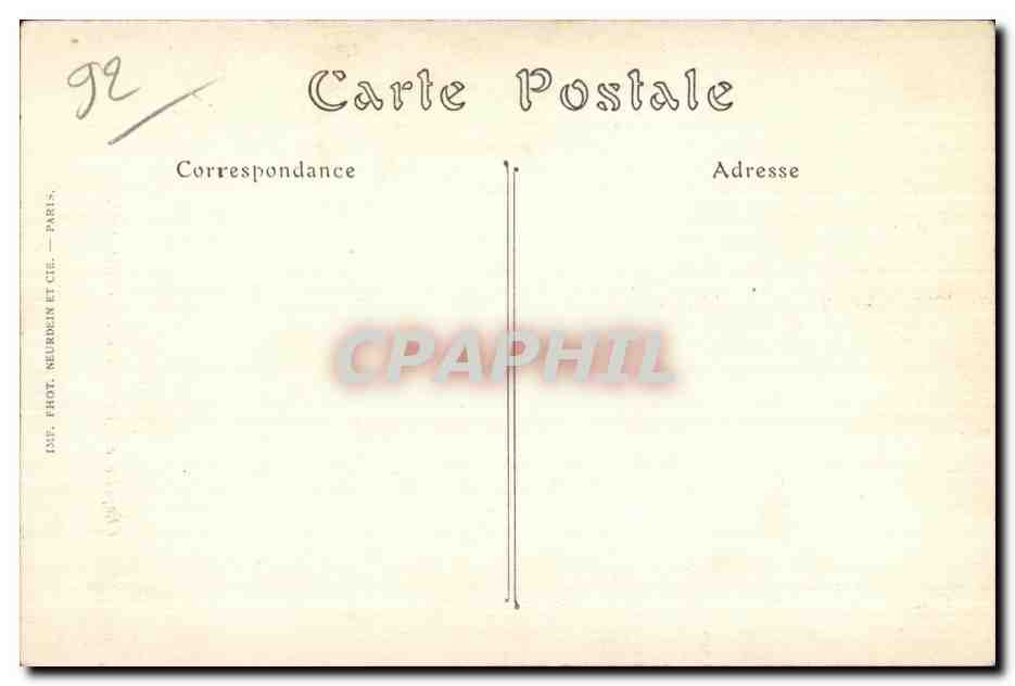 CPA Chapelle du Patronage de Courbevoie — Rückseite