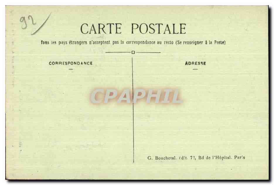 CPA Bagneux Interieur de l Eglise construite par les moines (XII e s) — Rückseite