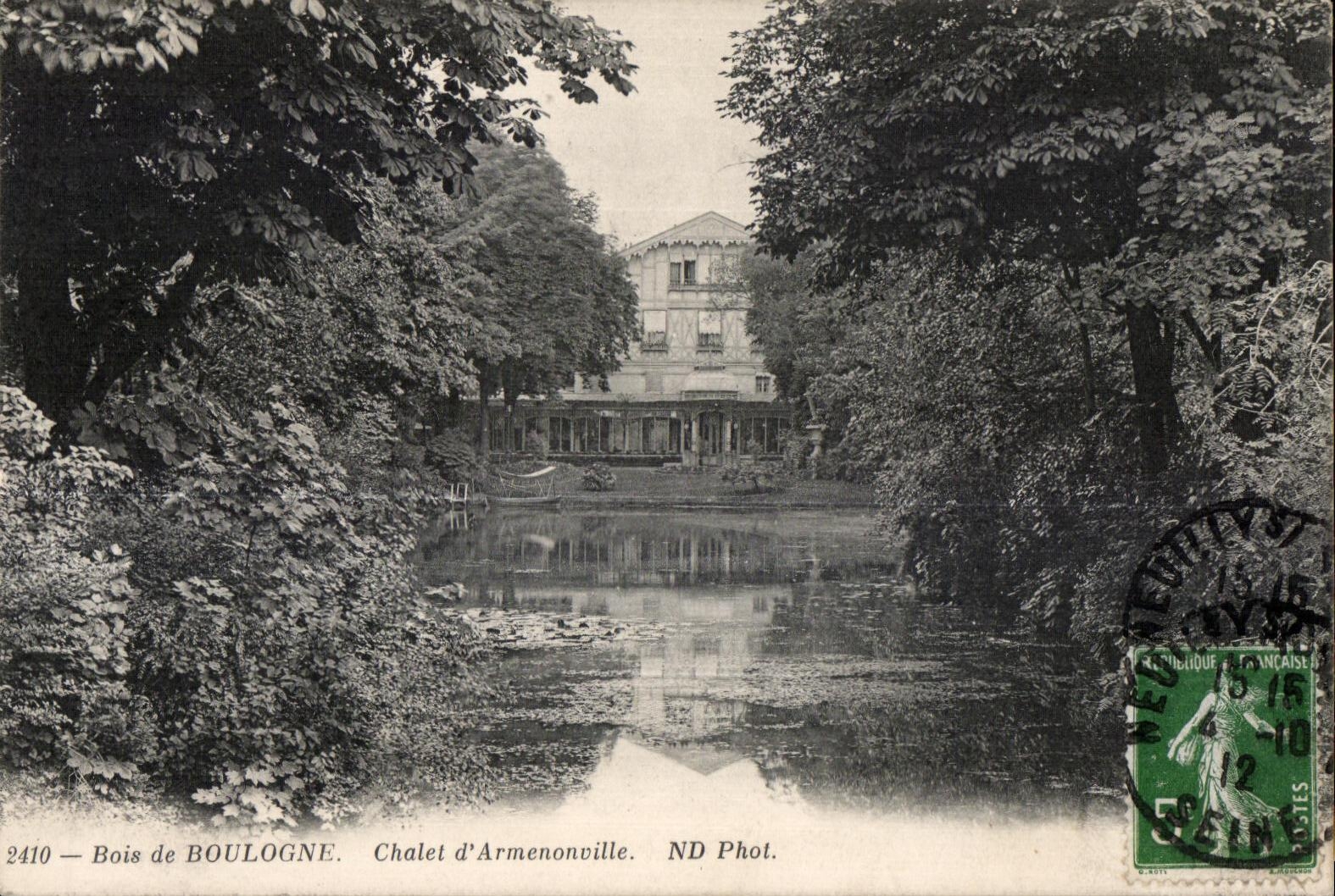 CPA Bois de Boulogne Chalel d Armenonville