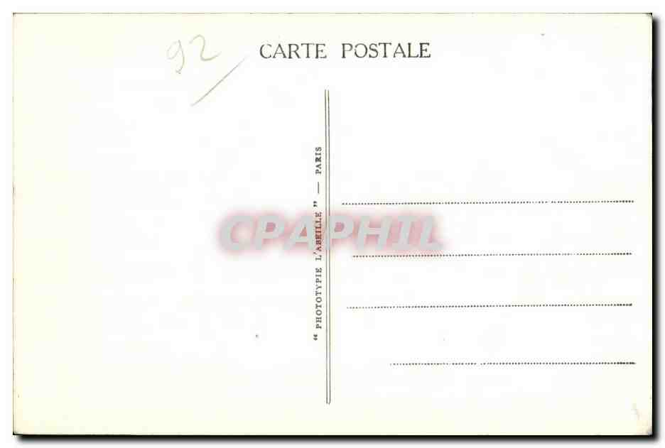 CPA Parc de Sceaux Les Cascades L Octogone — Rückseite