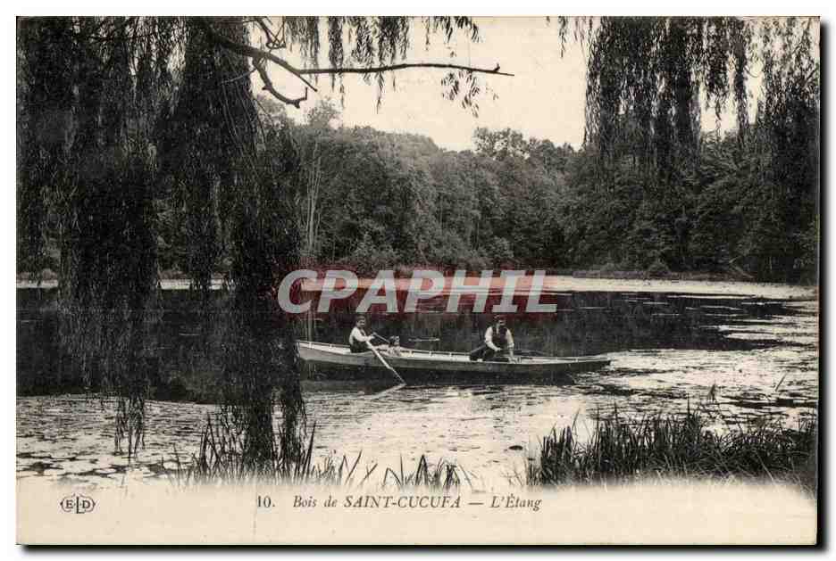 CPA Sceaux Bois De Cucufa L Etang Barque
