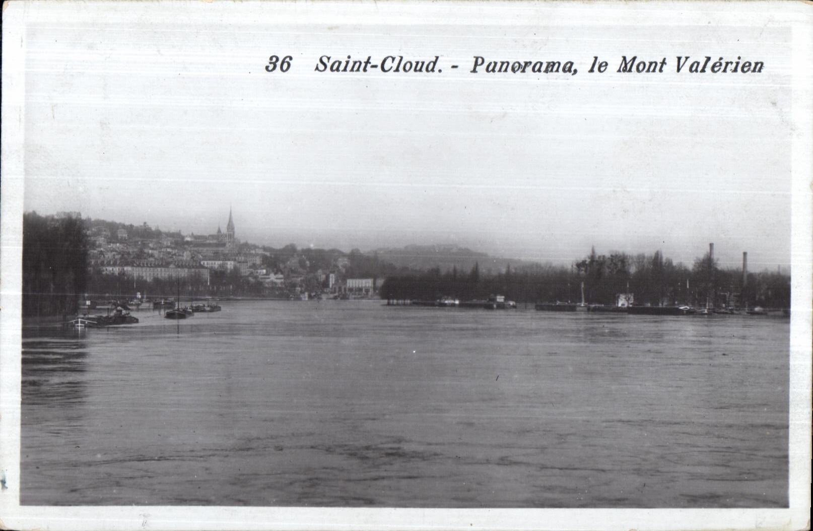 CPA Saint Cloud Panorama Le Mont Valerien