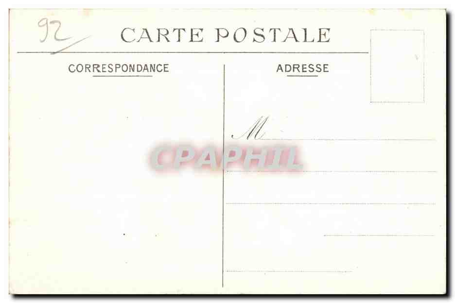 CPA Vue et perspective du Chateau de St Cloud du core de L Escalier — Rückseite