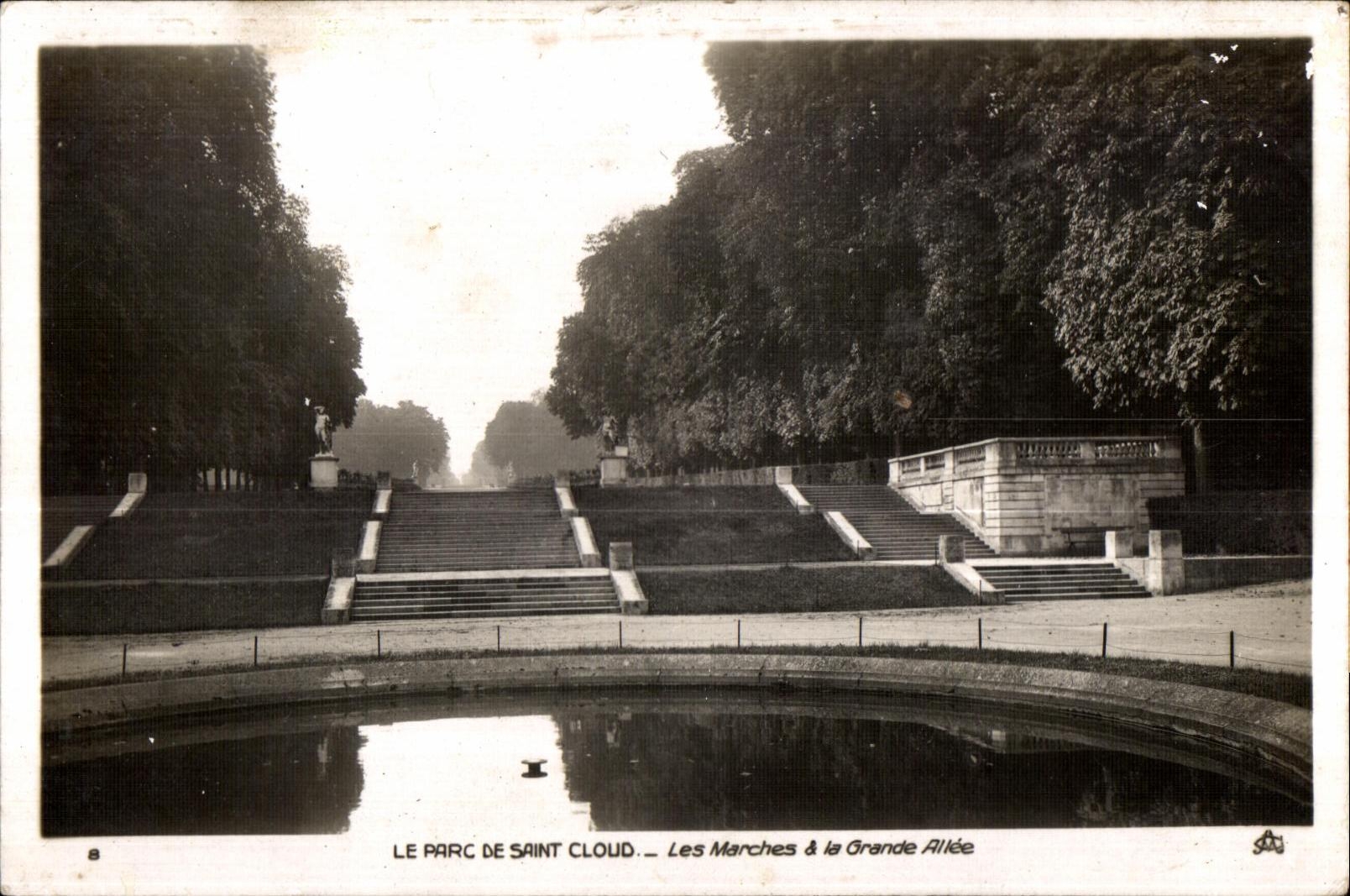 CPA Le Parc Saint Cloud Les Marches la Grande Allee