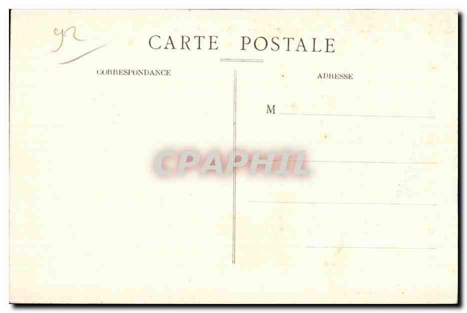 CPA Saint Cloud Le Parc Cedre plante par Marie Antoinette — Rückseite
