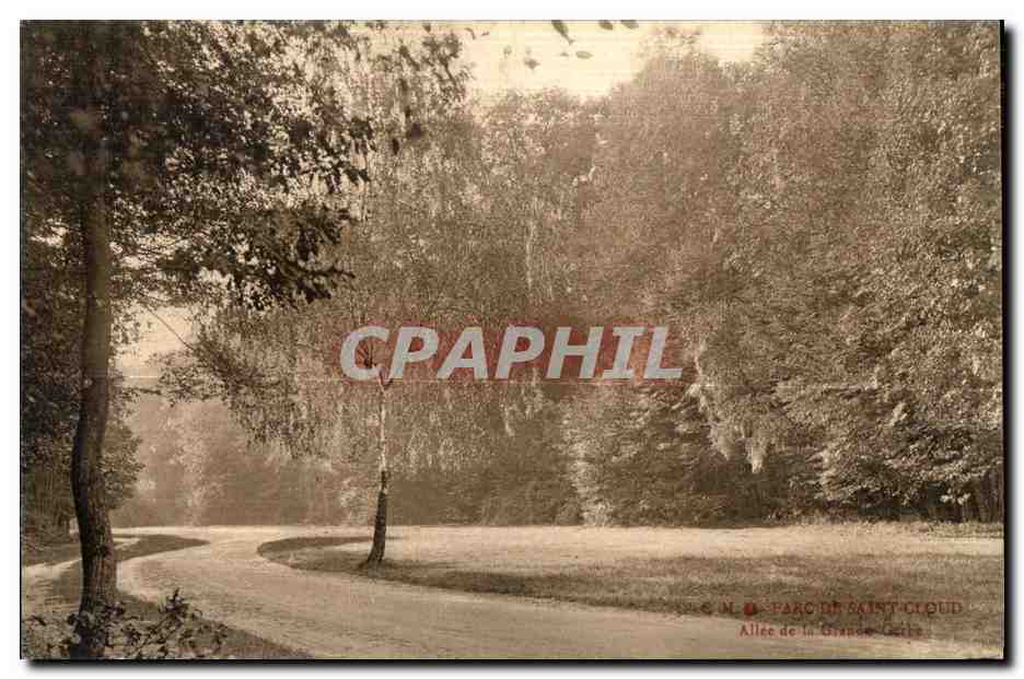 CPA Parc de Saint Cloud Allee de la Grande Gerbe