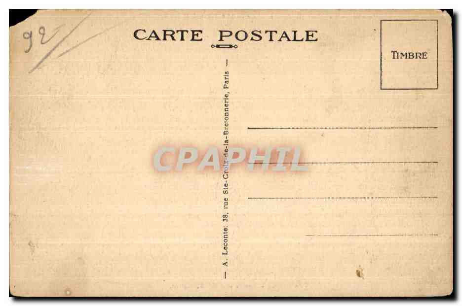 CPA Malmaison La Salle a manager et les Surtouts de Table — Rückseite
