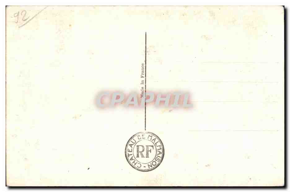 CPA Malmaison Salon de Musique de l Imperatrice Josephine — Rückseite