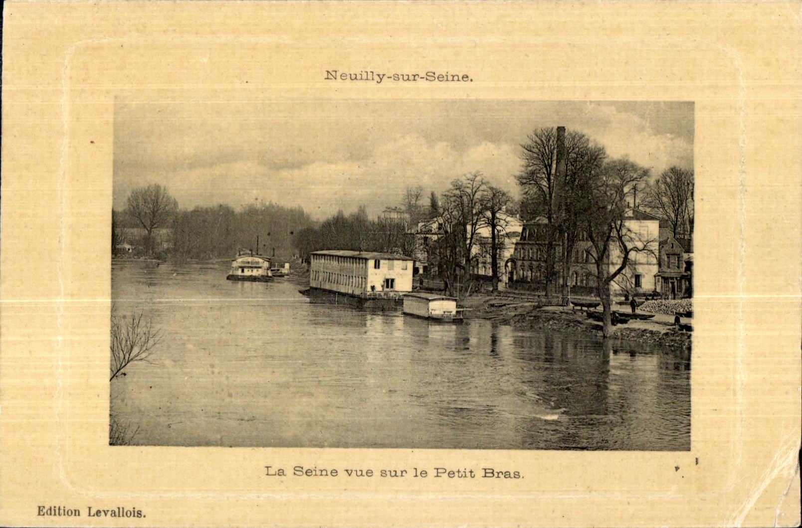 CPA Neuilly sur Seine La Seine Vue sur le Petit Bras