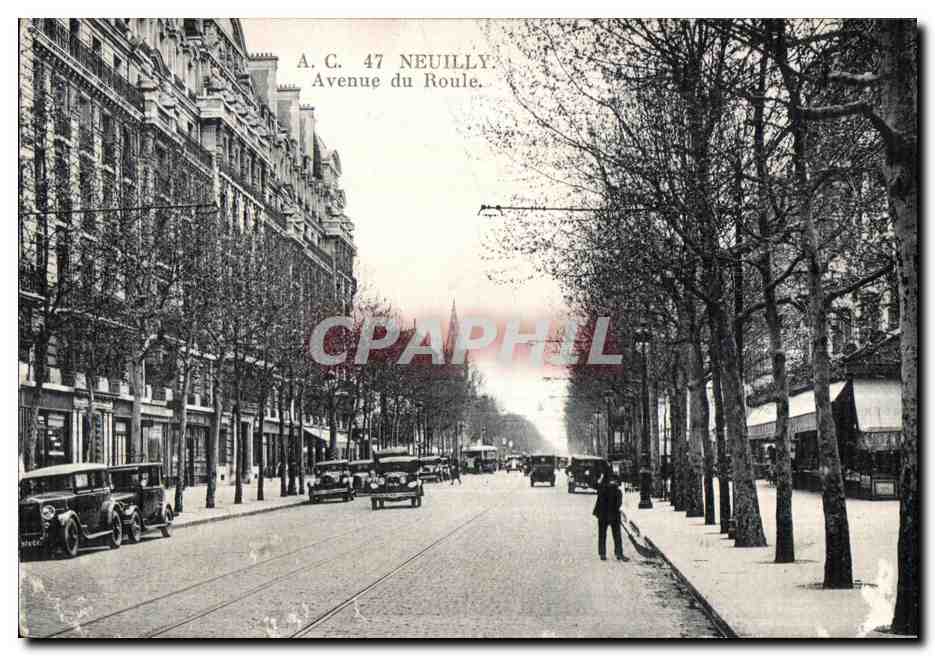 CPA Neuilly Avenue de Roule