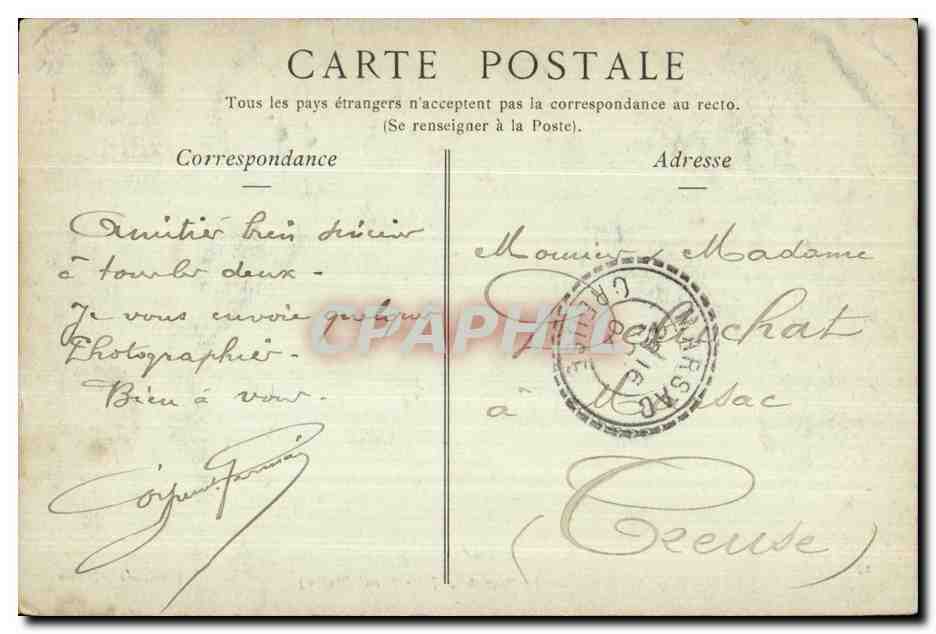 CPA Neuilly Sur Seine Le point de la Jatle — Rückseite