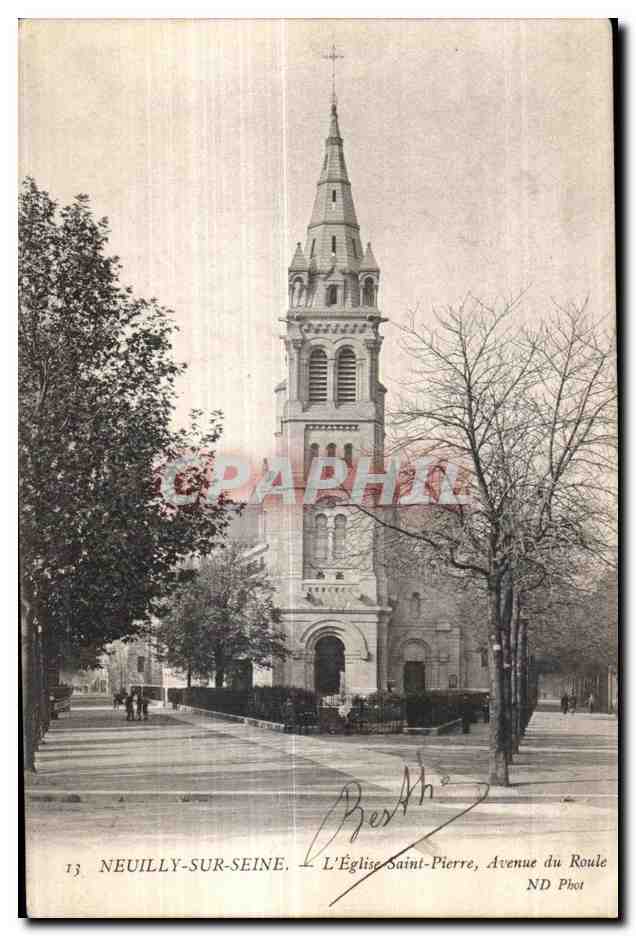 CPA Neuilly Sur Seine L Eglise Saint pierre avenue du Roule
