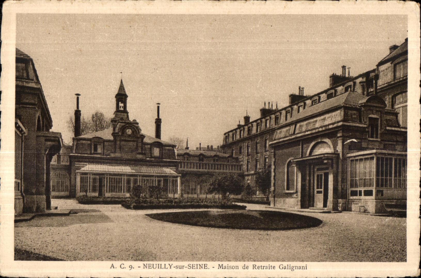 CPA Neuilly Sur Seine Maison de Retraite Galignani