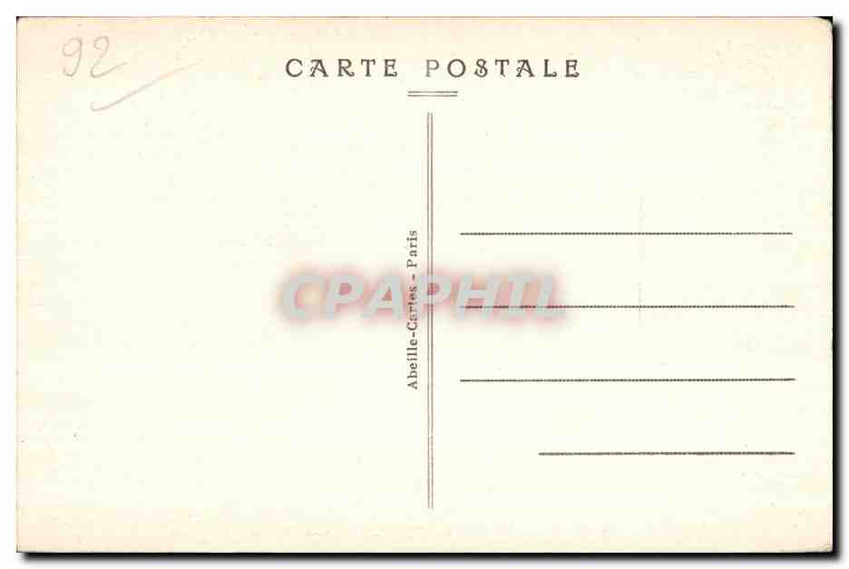 CPA Neuilly Sur Seine Lycee Pasteur — Rückseite