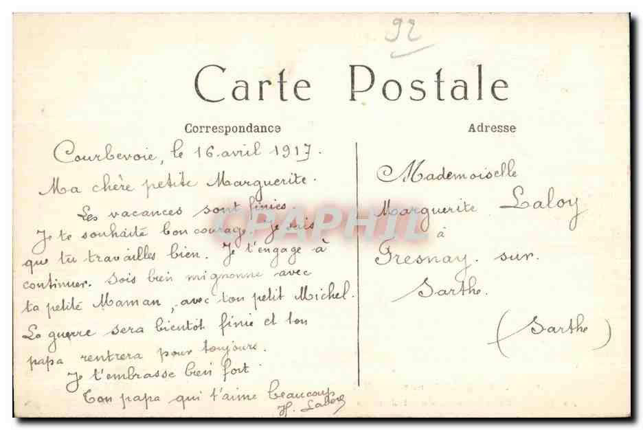 CPA Neuilly Sur Seine La grotte du chateau de St James — Rückseite