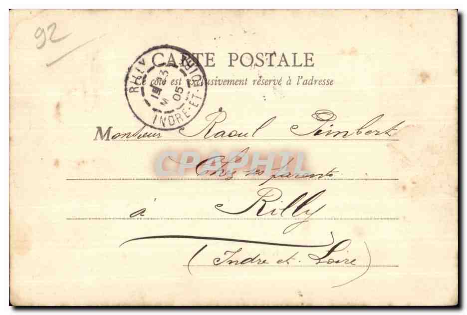 CPA Neuilly Justice de Paix — Rückseite