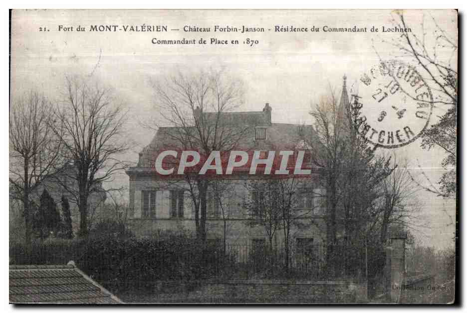 CPA Fort du mont Valerien Chateau Forbin Janson Residence du commandant de Lochnen