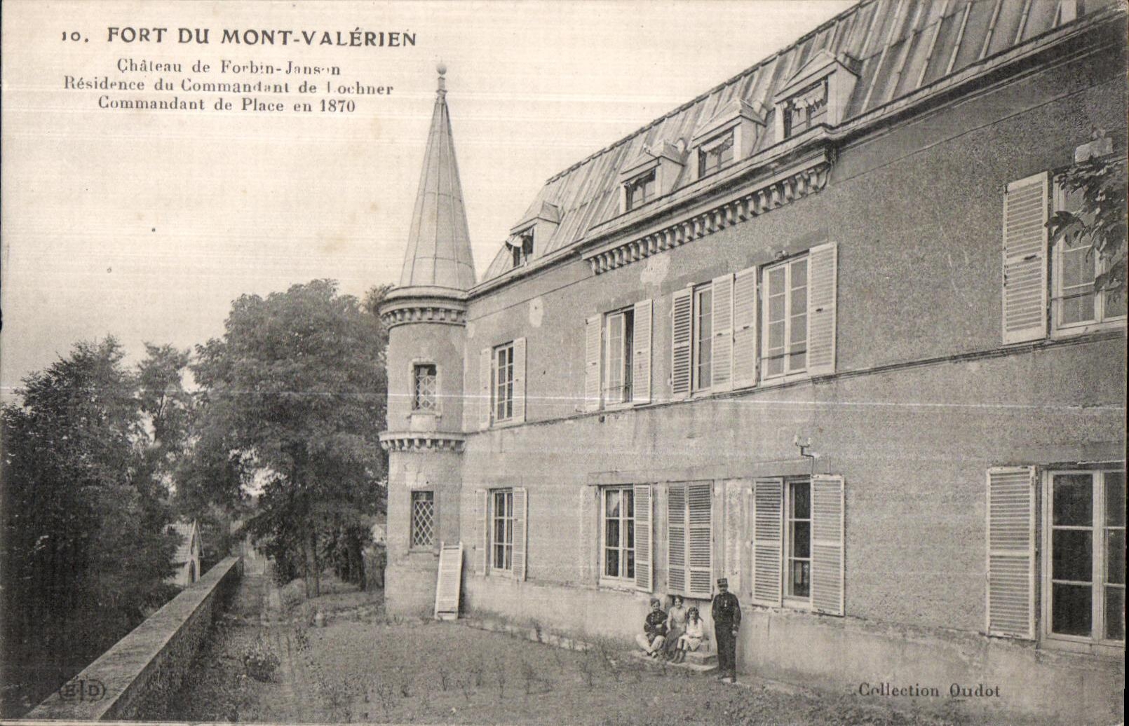 CPA Fort du Mont Valerien Chateau de Forbin Janson Residence du Commandant de l Ochner commandant de Place en 1870