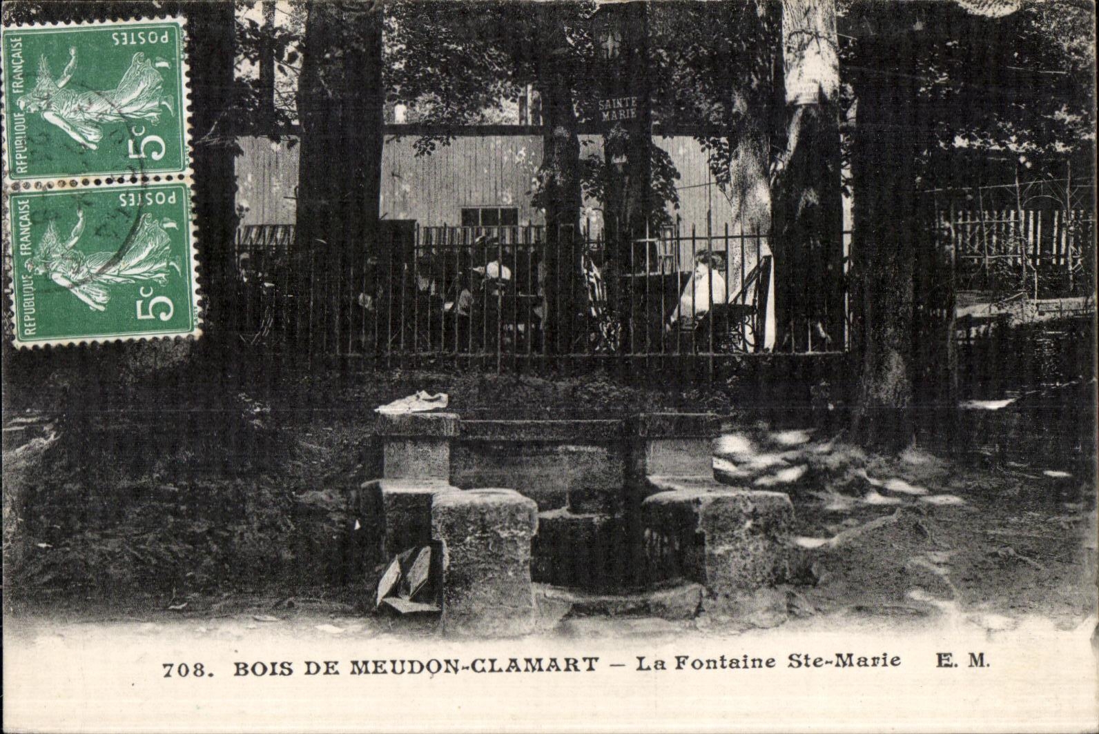 CPA Bois de Meudon Clamart La Fontaine ste Marie 